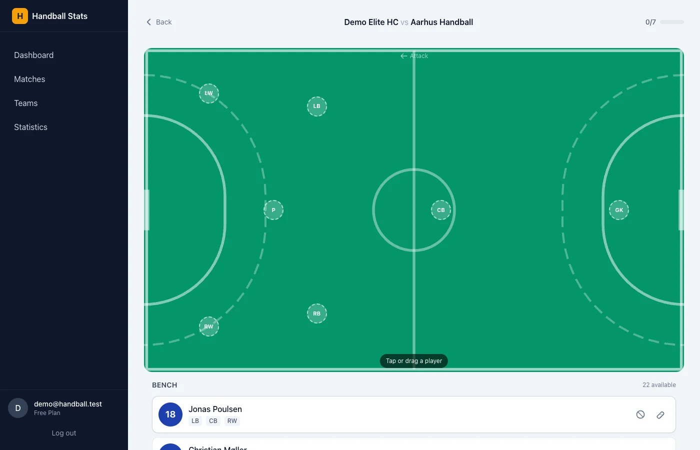 Interactive Court Tracking